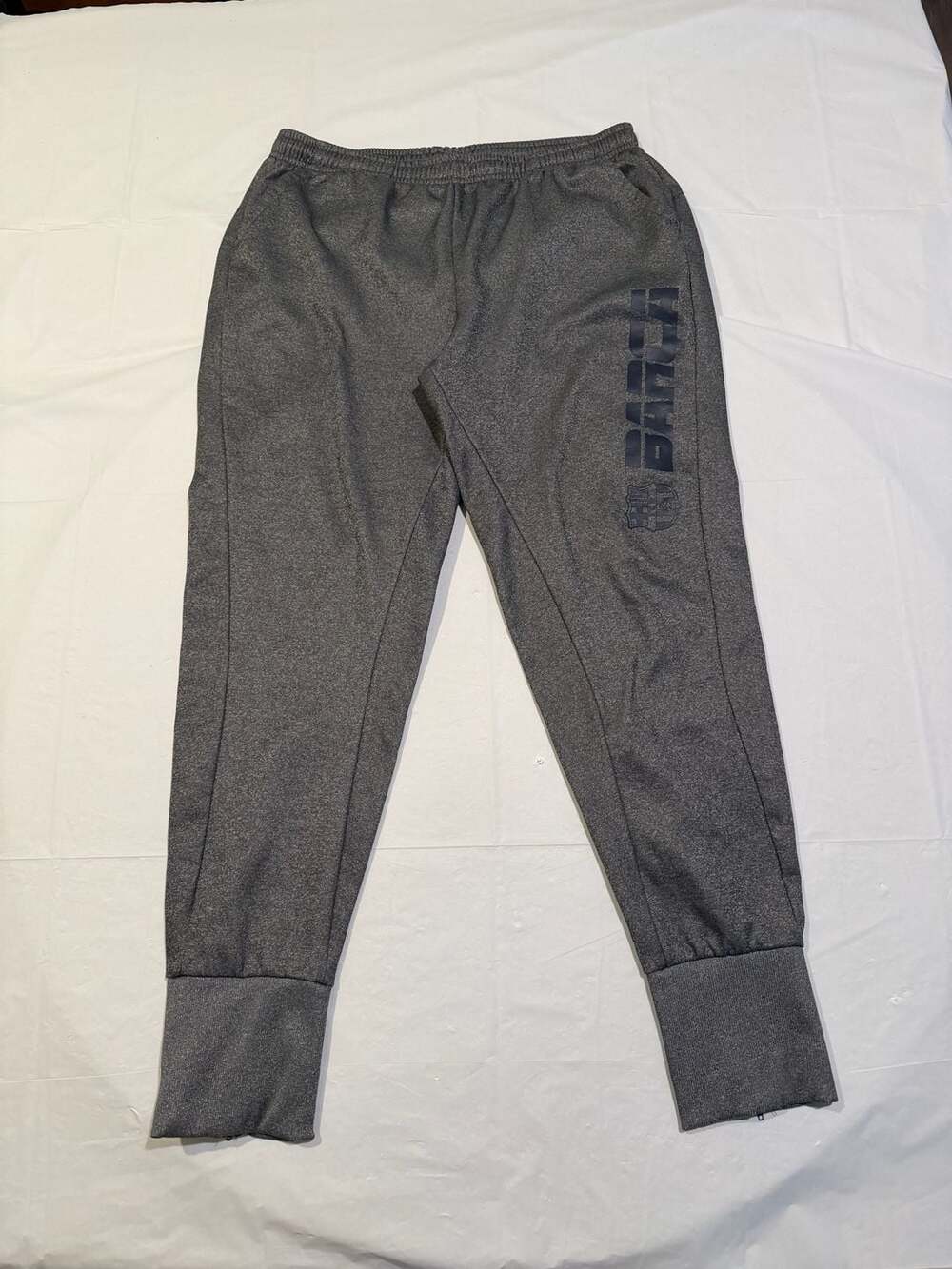 FC‎ Barcelona Official Merchandise Gray Fleece Jogger Pants with Logo